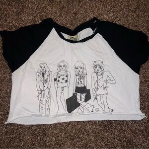 Maneskin Mini Doodles Raglan Up cycled Tee